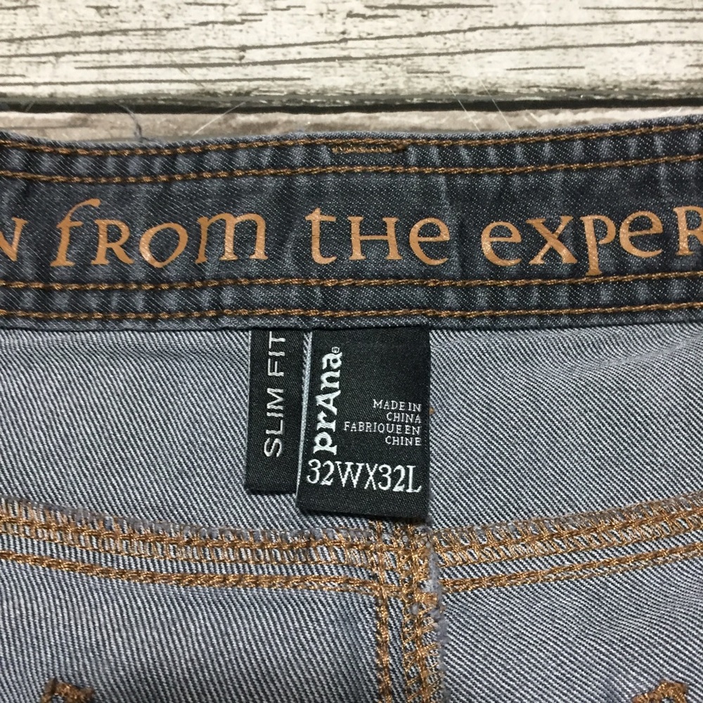 Prana Slim Fit Jeans Men’s 32x32 Gray Denim Stretch Casual (Read Desc) - Picture 10 of 11